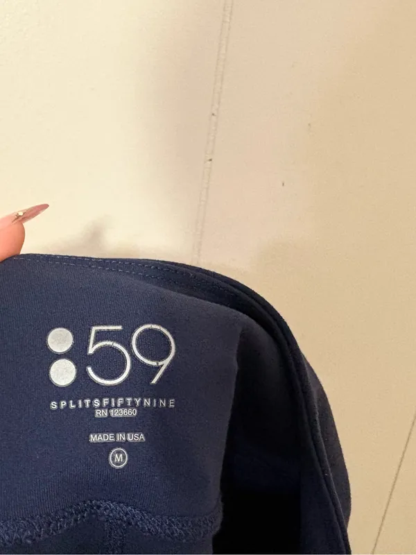 Splits59 Raquel High Waist Flared Leggings Indigo Navy Size M - Image 11