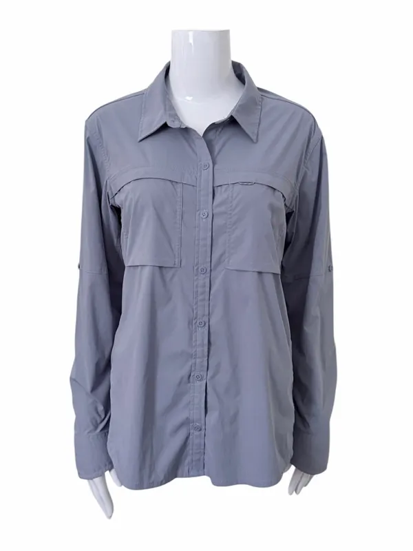 REI Co-op Sahara Long-Sleeve Hiking Button Down Shirt Size Large - Image 4