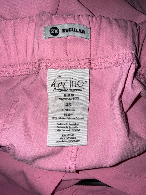 Koi Lite Scrubs Pink Size 2X - Image 5