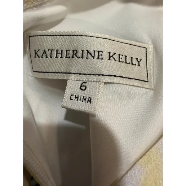 Katherine Kelly‎ Kennedy Dress 6 Yellow Floral Halter Sheath Seaside Breeze NWT - Image 7
