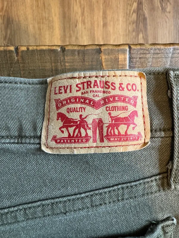 Levi’s 318 SHAPING WIDE LEG 27 green women’s jeans - Image 4