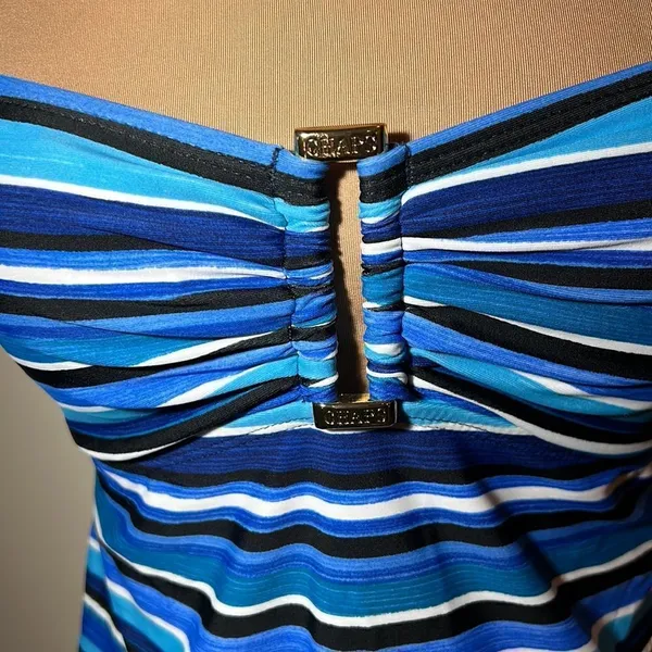 Chaps Tankini Swimsuit Top Size 8 - Image 2