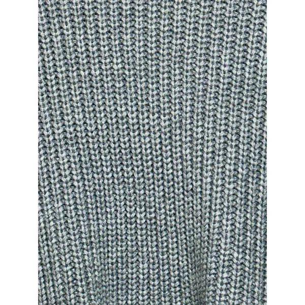 Abercrombie & Fitch Heather Gray Chunky Knit Cropped Turtleneck Sweater Size S - Image 6