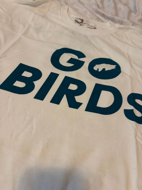 Go Birds eagles white tshirt Size XXL - Image 6