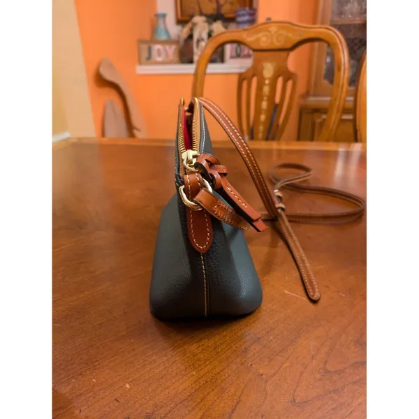 DOONEY & BOURKE Pebbled Grain Crossbody Bag DARK GREY - Image 6