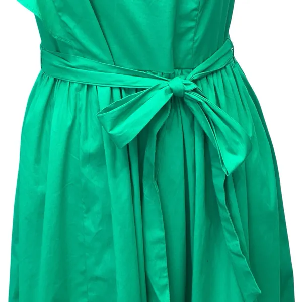 J Crew One Shoulder Flowy Fashion Trendy Belted Midi Dress US‎ Women's 10 NWT - Image 3