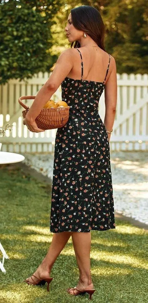 Floral Milk Maid Dress - Image 3