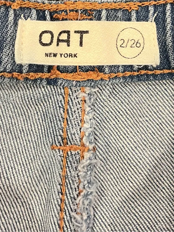 🌺OAT WIDE LEG DRAW STRING CARGO JEANS SIZE 2/26🌺 Blue - Image 4