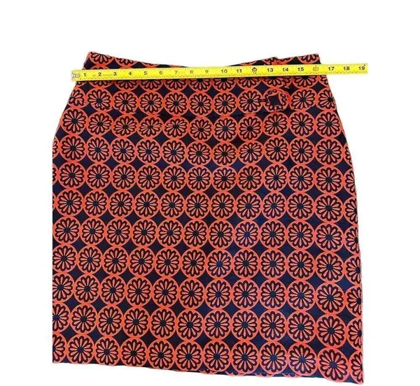 Anthropologie Women's A-Line Knee Length Geometric Skirt Size M Multicolor - Image 3