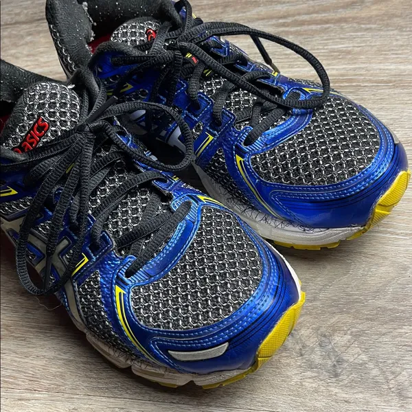 ASICS Blue and Black Athletic Sneakers - Image 3