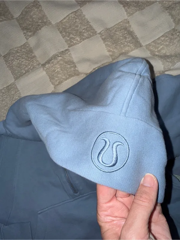 NWOT Lululemon Scuba Oversized Half-Zip Hoodie Aero Blue XS/S - Image 5