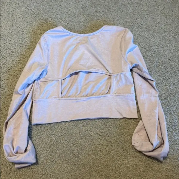 Pink isla movement open back long sleeve crop‎ - Image 3