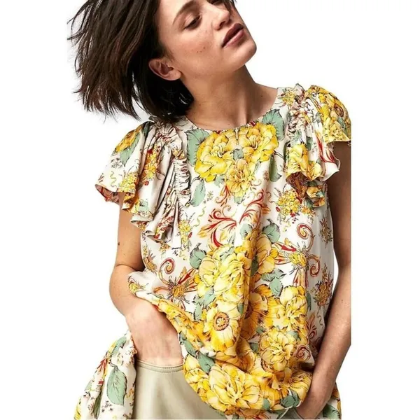 Free People Yara Patterned Mini Dress XS NWOT - Image 4