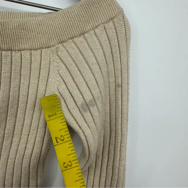Aerie Cropped Off The Shoulder Sweater Top Size Medium Boho Ribbed Knit - Image 4