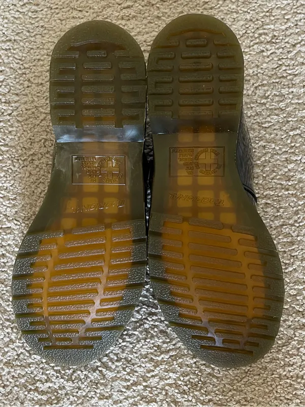 DR. MARTENS 8065 Black Patent Leather Mary Jane Double Strap Buckle Shoes Size 9 - Image 8