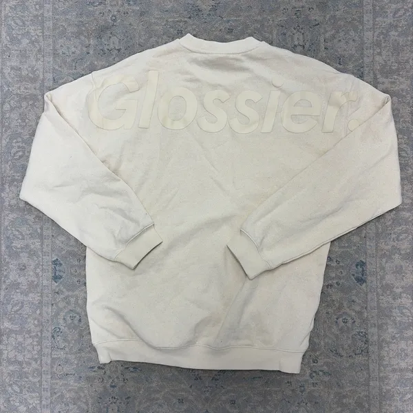 Glossier Limited Edition LA Cream Embroidered Crewneck - Image 2