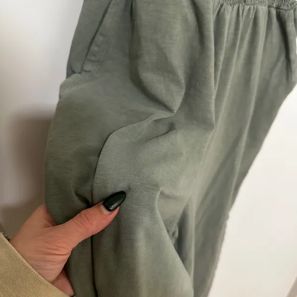 Aerie | Women's Olive Green Smocked Racerback Jogger Jumpsuit, Size XS - Image 9