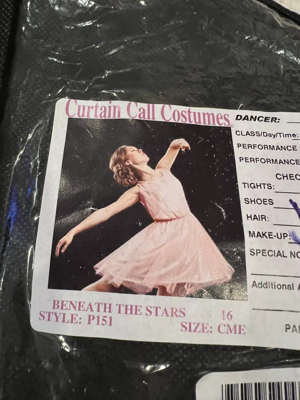 Dance Costume Pink Size XXS - Image 2