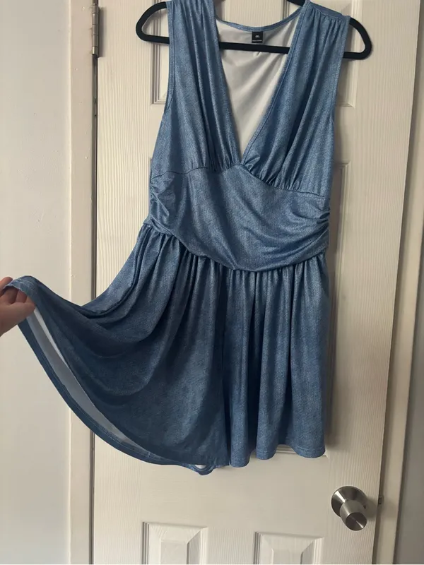 Romper Dress Blue Size XL - Image 3