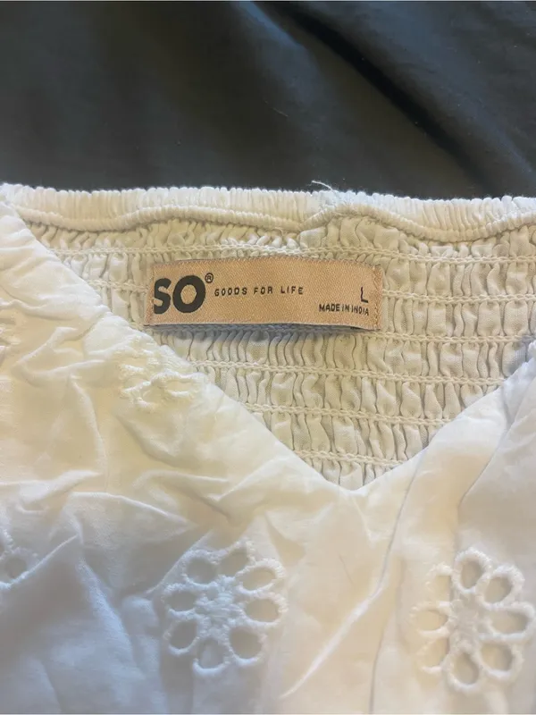 SO White Eyelet Summer Sundress - Image 2