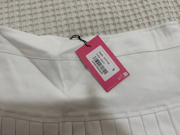 Edikted White Pleated Mini Skirt - Image 5