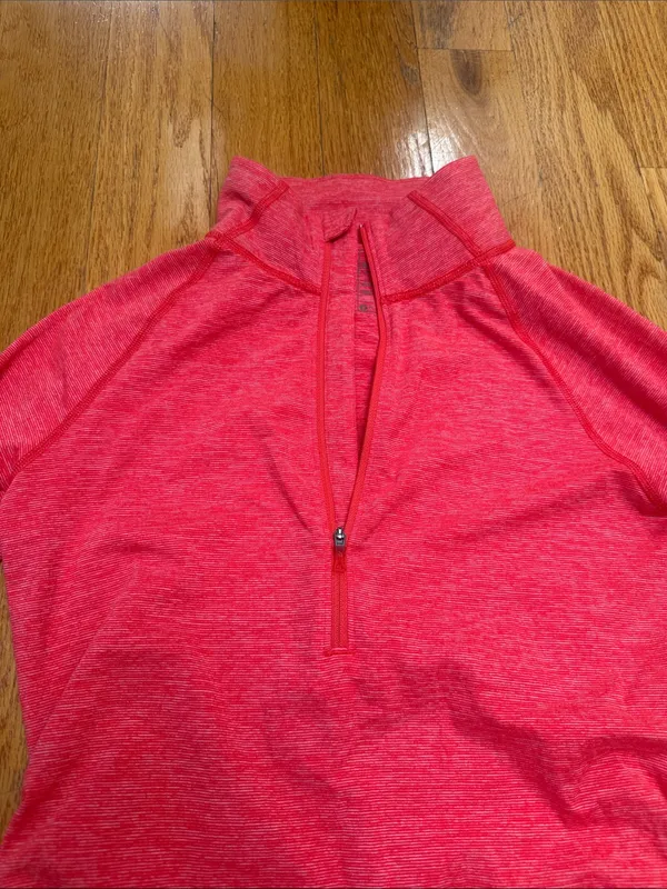 🍎The North Face Women's coral Heather Quarter-Zip Long Sleeve Top - Image 2