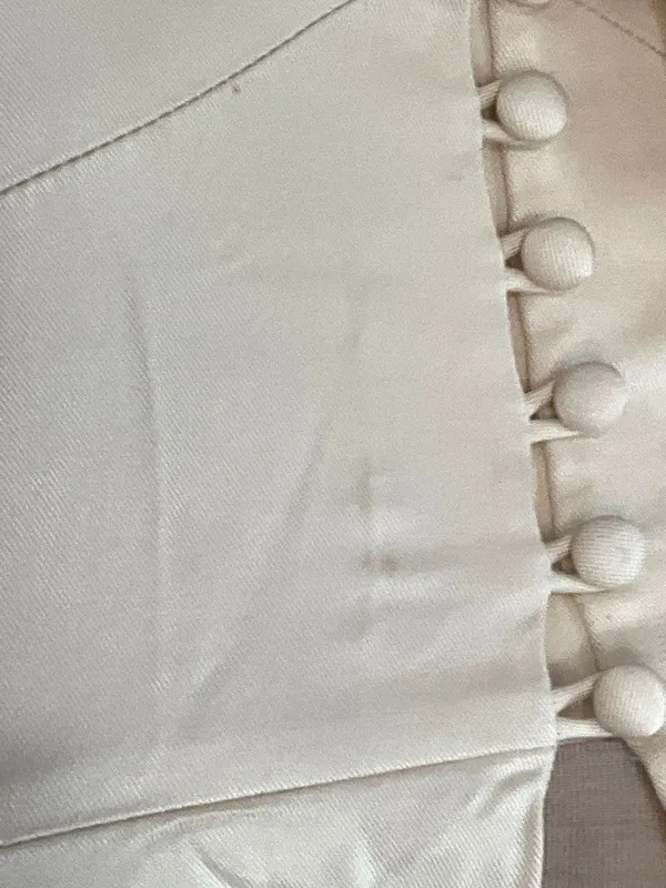 Reformation Rylan Top in Cream 8 Womens Sleeveless Collared Button up - Image 8