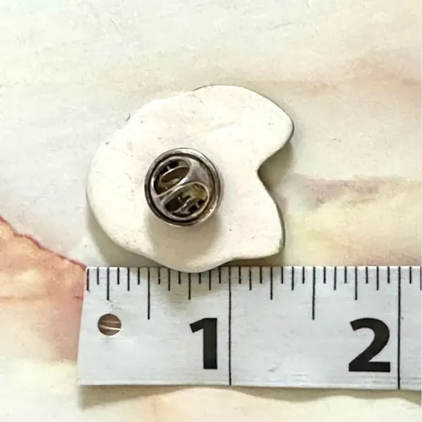 Blue floral pin - Image 3