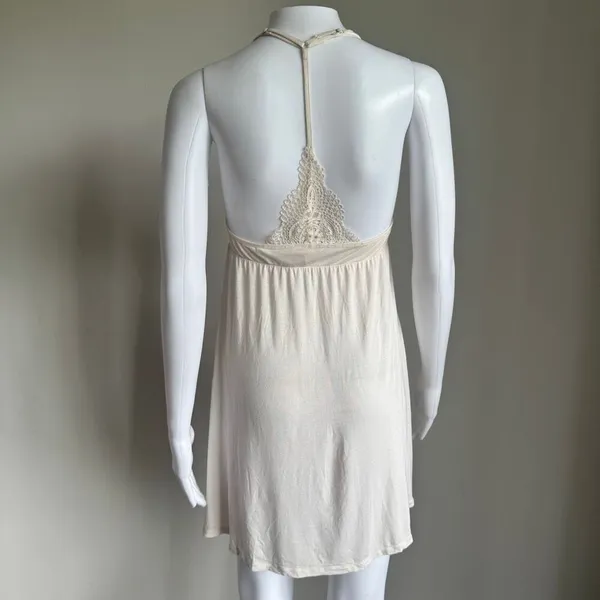 Victoria’s Secret Lace Babydoll Chemise Nightgown Pink Bow Size S - Image 7
