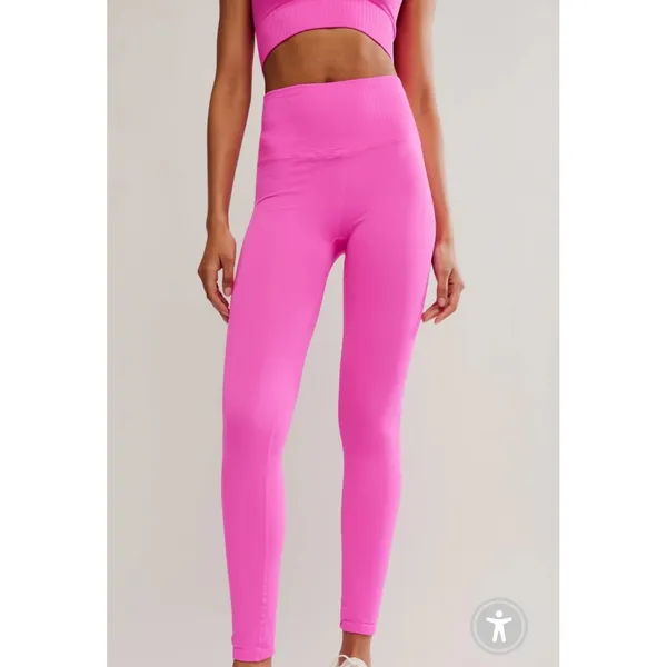 NEW Free People | FP Movement Good Karma High Rise‎ Leggings Fuchsia Flirt - Image 5
