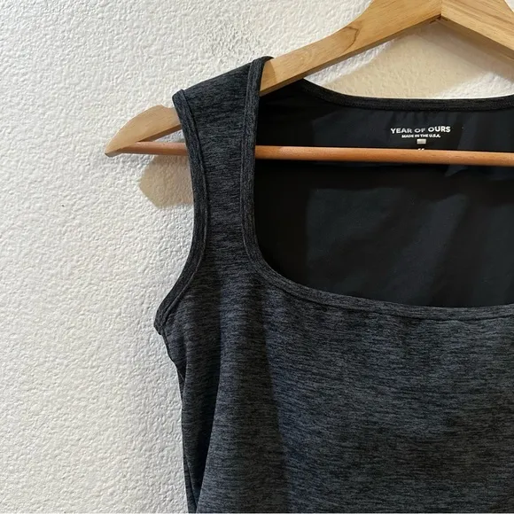 Year of Ours Diana Sports Sports Bra Heather Black‎ Size M - Image 4