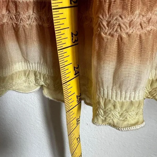 VTG Y2K 2000s‎ Tiered Maxi Skirt Large Cottagecore Milkmaid Prairie Hippie - Image 4