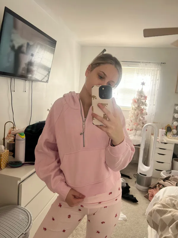 Lululemon Pink Scuba Oversized Half-Zip - Image 3