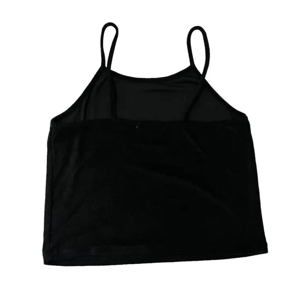 Miken Swim (XL) Cami Strap Terry Cloth Cropped Tank Top Vacation Beach Coverup - Image 6