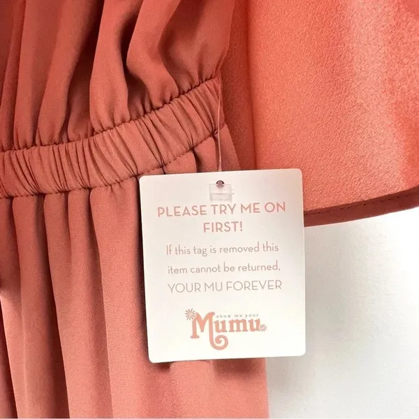 Show Me Your Mumu Caitlin Ruffle Maxi Dress Rustic Mauve Special occasion Size S - Image 7