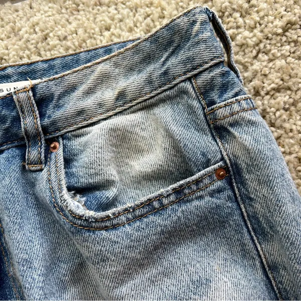 PACSUN Distressed Light Blue 90s Boyfriend Jeans - Image 9