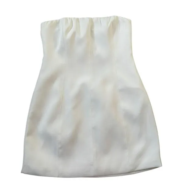 Meshki White Maci Crepe Mini Dress Women Size Medium NWT | 42-63 - Image 4