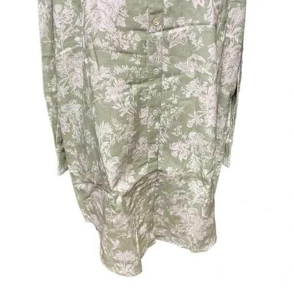 Roller Rabbit‎ Caxias Darya Dress Sage Green White Floral Size Large - Image 5