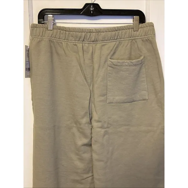 Mate The Label Organic Fleece Wide Leg Pant Heather Flax X-Large MSRP $138 - Image 5