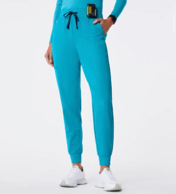 FIGS teal scrub set Catarina top & joggers - Image 2
