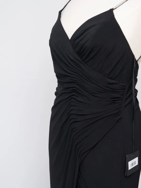 Mac‎ Duggal - Faux Wrap V-Neck Open Back Gown 26695 - Image 12