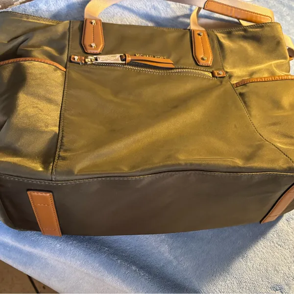 Michael Kors Olive and Tan Men's Backpack  #018 - Image 9