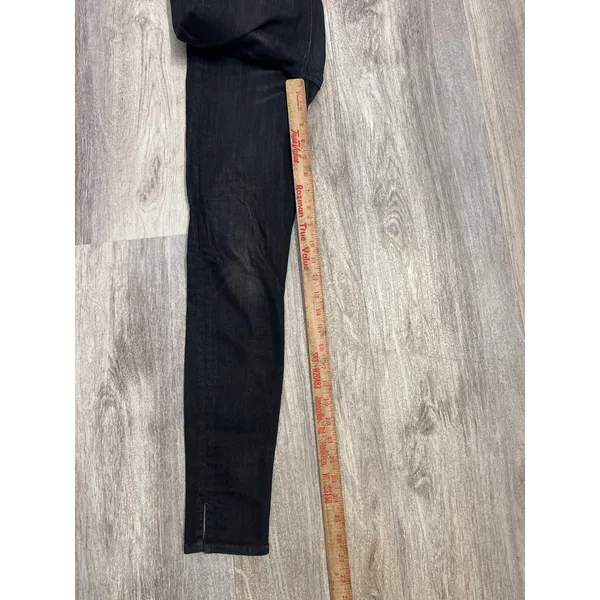 Rag‎ & Bone High Rise Ankle Skinny Jeans Black Lock Size 25 - Image 9