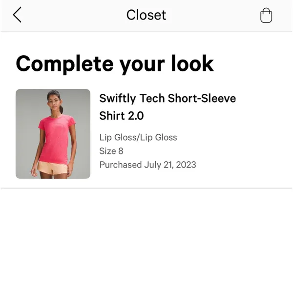 Lululemon Swiftly Tech Short Sleeve Lip Gloss - Image 6