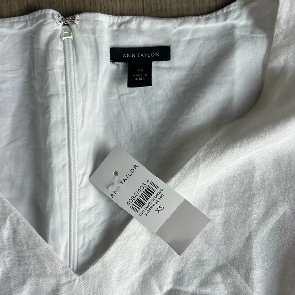 Ann Taylor Peplum Top in Linen Blend - Image 3