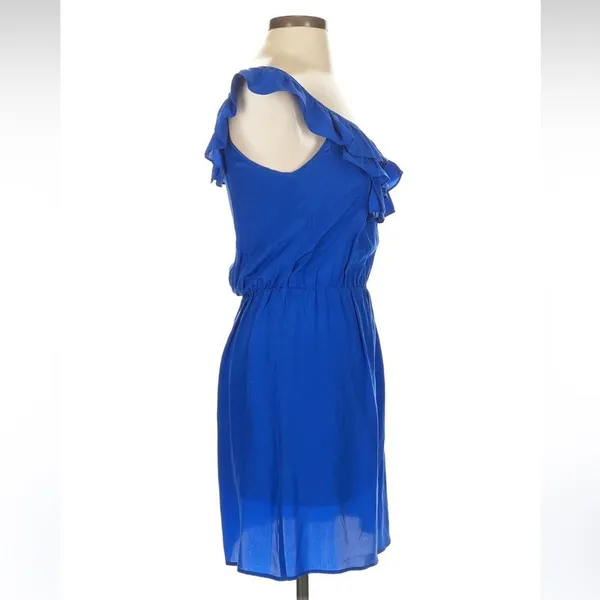 Amanda Uprichard Revolve‎ Royal Blue Sleeveless Ruffle Dress XS - Image 3