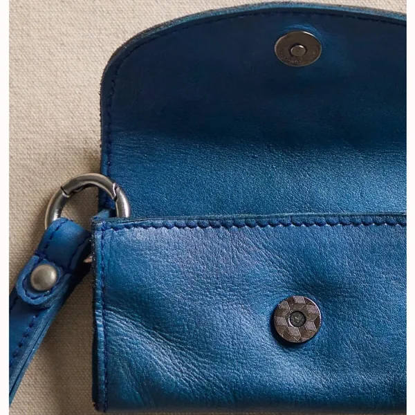 NWT Free People Leather Bag Lanyard in Lapis - Image 5