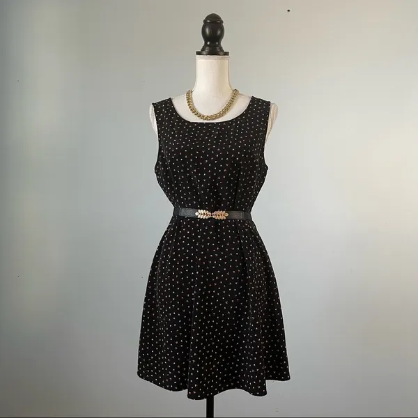 FOREVER 21 | Geometric Shapes Fit & Flare Sleeveless Dress Sz L - Image 2