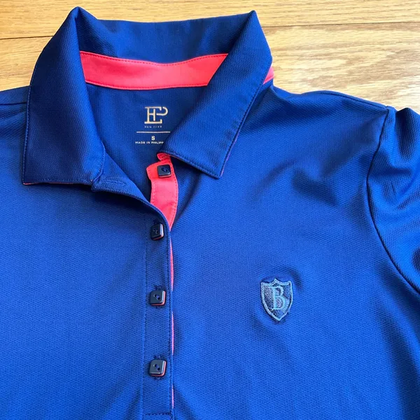 EP Pro Women’s Golf Shirt Size‎ Small Blue Pink Polo B Emblem - Image 6