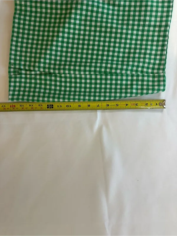 love on a hanger Green and White Gingham Mini Skirt - Image 5